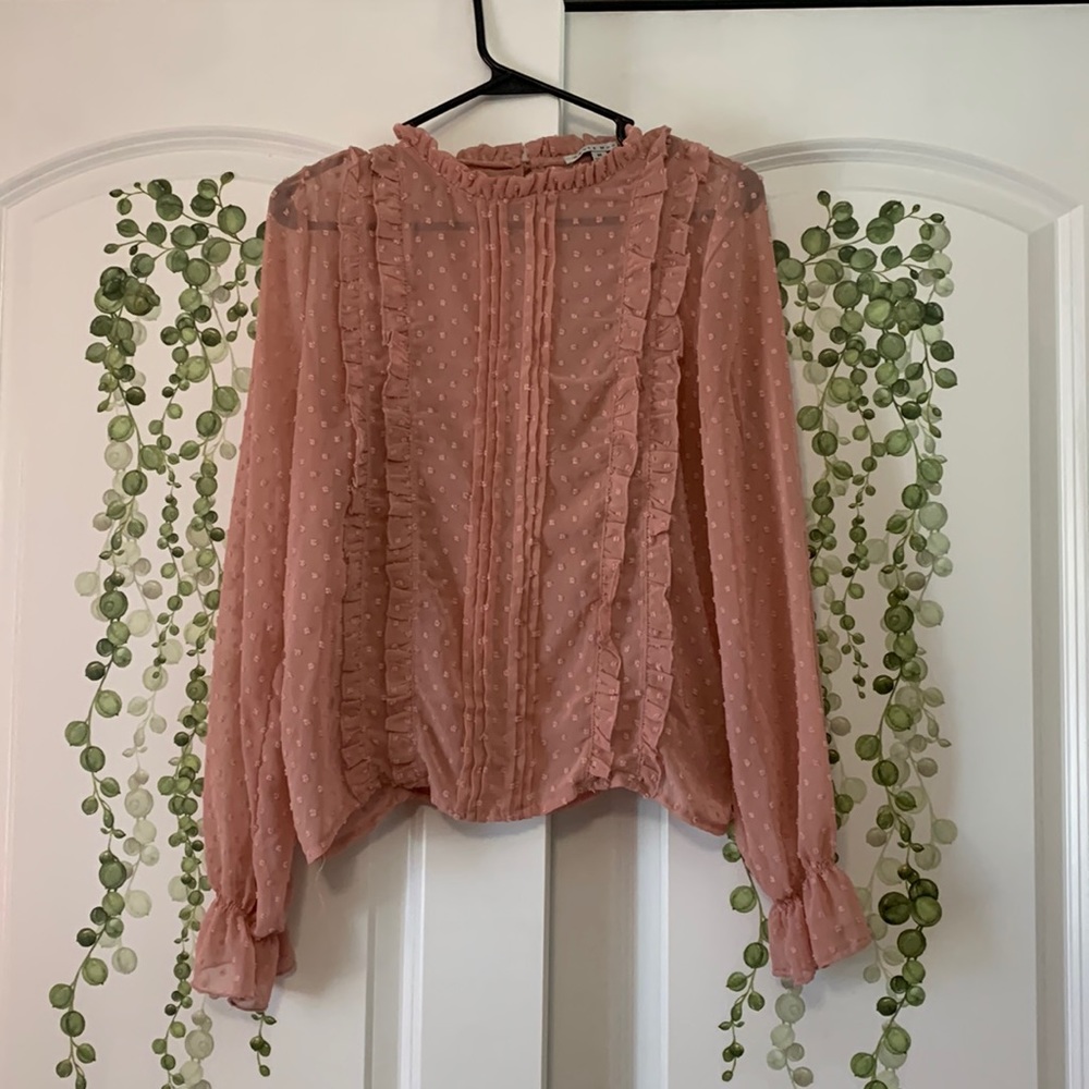 12. Cottagecore sheer blouse